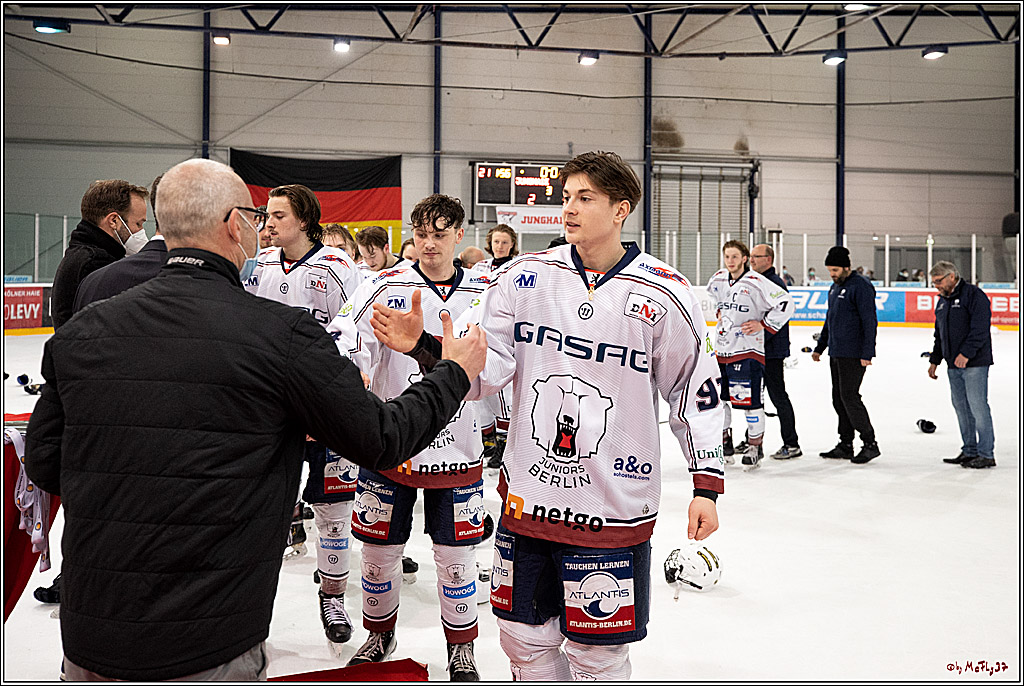 U20-DNL Meisterschaftsfinale;  Koelner Junghaie - Eisbaeren Juniors Berlin; Koeln, 27.03.2022